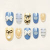 Press on Nails Lovely Blue 1026
