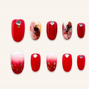 Press on nails lovely red 1031