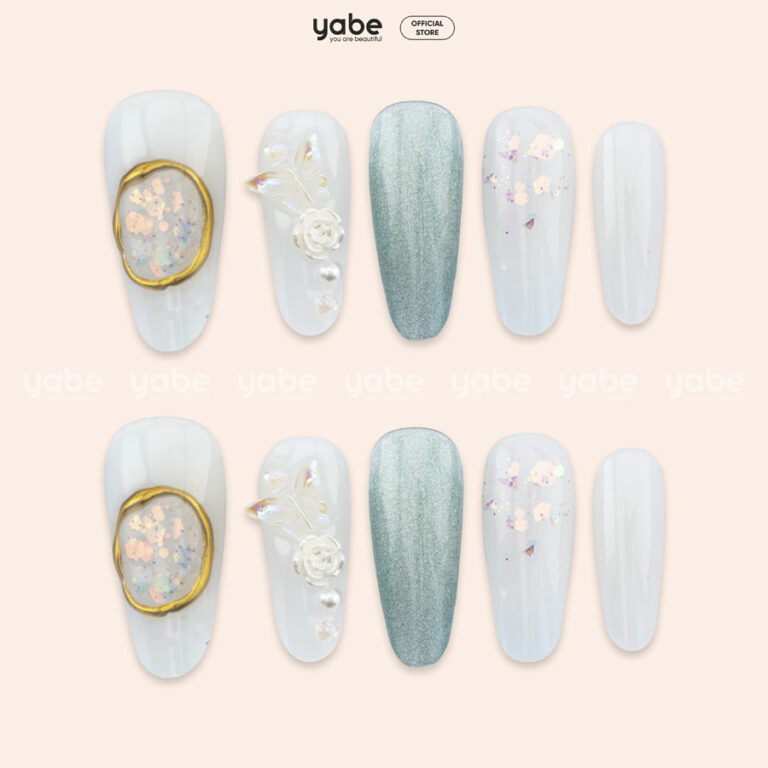 Press on nails beauty white 1063