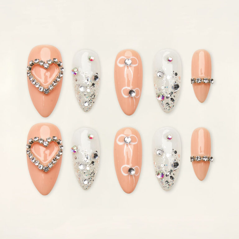 Press on nails beauty cream 1079