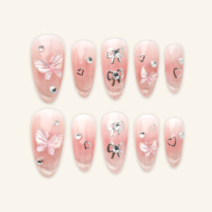 Press on nails beauty pink 1081