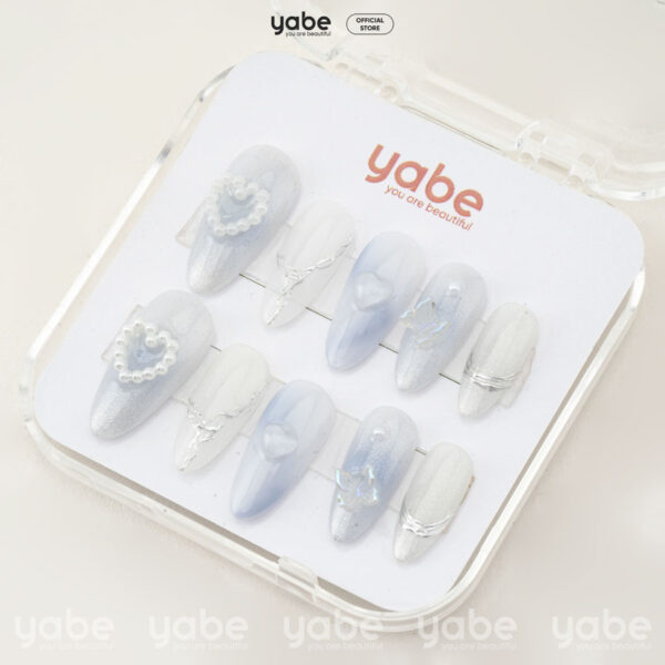 Press on nails beauty blue 1088