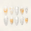 Press on Nails Beauty Orange 1097