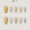 Press on Nails Beauty Yellow 1100
