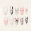 Press on Nails Trendy Pink 1128