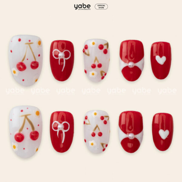 Press on nails lovely red 1138