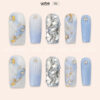 Press on Nails Shinny Blue 1139