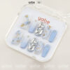 Press on Nails Shinny Blue 1139