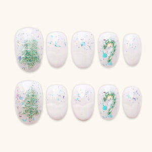 Press on nails lovely white 1142