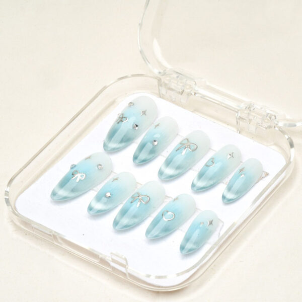 Press on nails beauty blue 1152