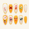 Press on Nails Beauty Yellow Noel 1170
