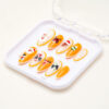 Press on Nails Beauty Yellow Noel 1170
