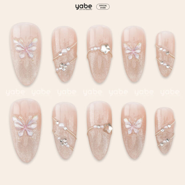 Press on nails beauty pink 1180