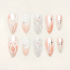 Press on Nails Beauty Orange 1204