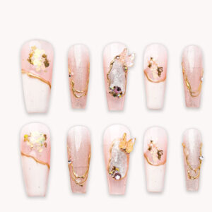 Press on nails beauty pink 1227