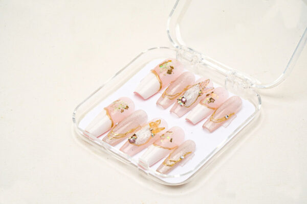 Press on nails beauty pink 1227