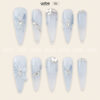 Press on Nails Beauty Blue 1275