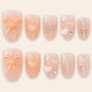 Press on nails lovely cream 1303