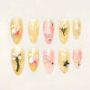 Press on Nails Luxury Yellow 1345