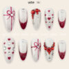 Press on Nails Beauty Red 1374