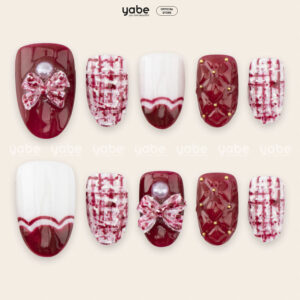 Press on nails lovely red 1414