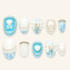Press on Nails Lovely Blue 1536