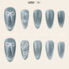 Press on Nails Beauty Blue 1543