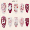 Press on Nails Beauty Red 1547