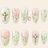 Press on Nails Shinny Green 1563