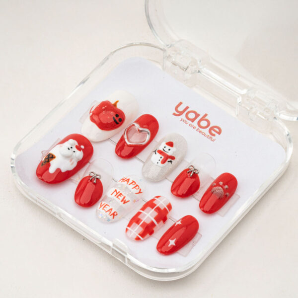 Press on nails lovely red 1573