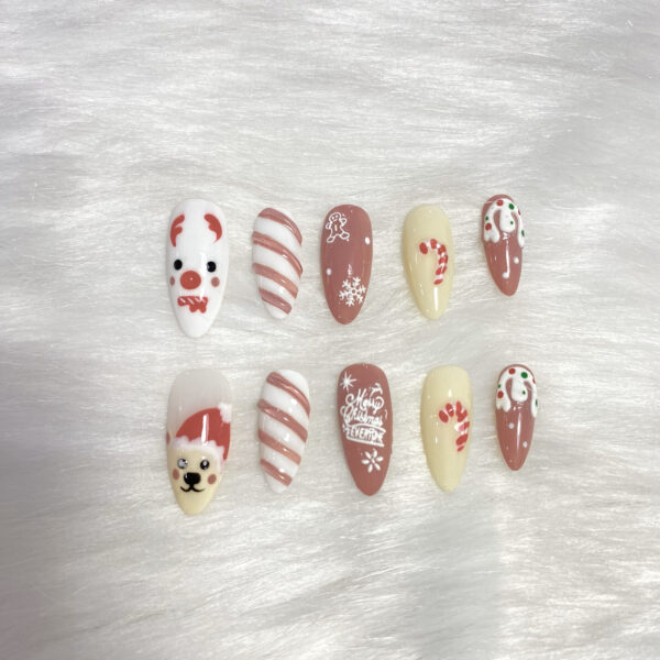 Candy cane cozy
