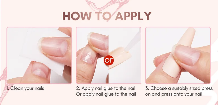 How to apply best press on nail glue for perfect results