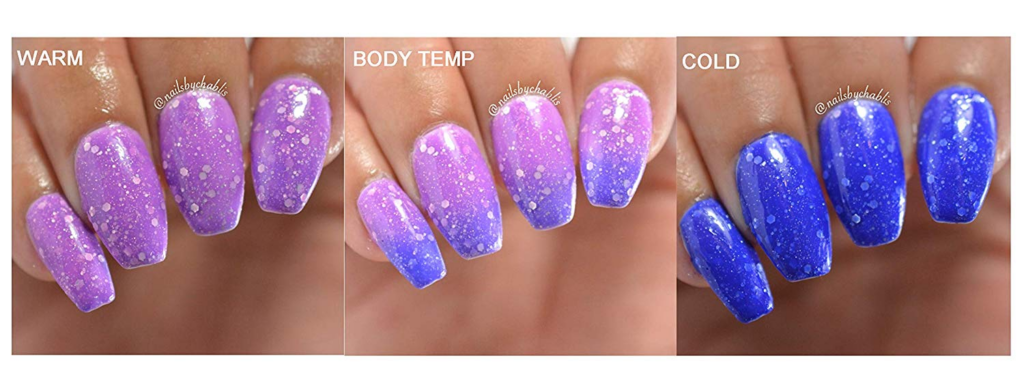 Color-changing and mood-reflecting polishes