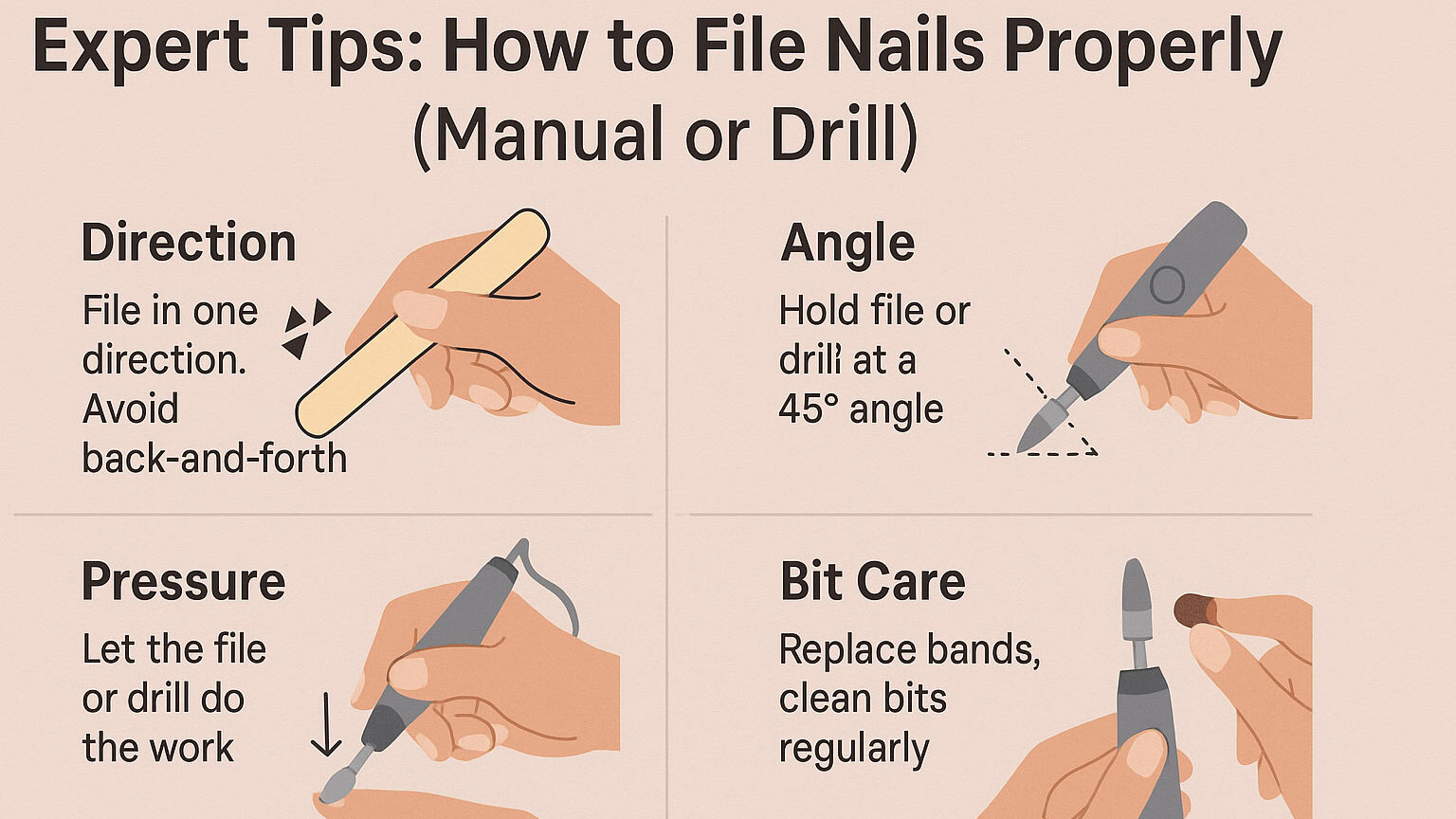 Electric nail drill vs nail file – which one is right for you?