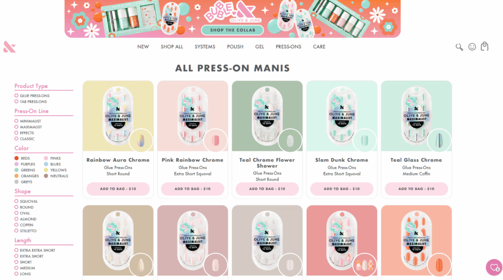 Best olive and june press on nails: 5 must-try styles