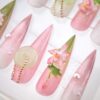 Jade Lotus Blossom Press on Nails