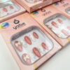 Pink Starry Bow Press on Nails