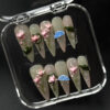 Cherry Fan Elegance Press on Nails