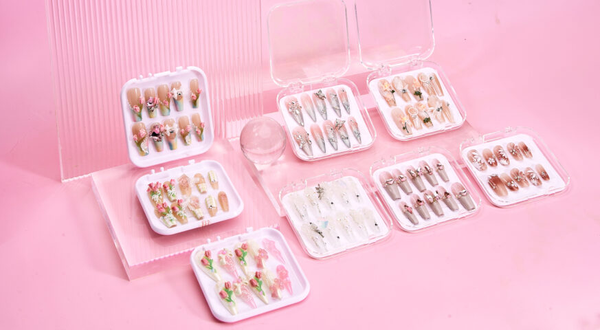Valentine press on nails by yabe vietnam: ombré romance for every love story