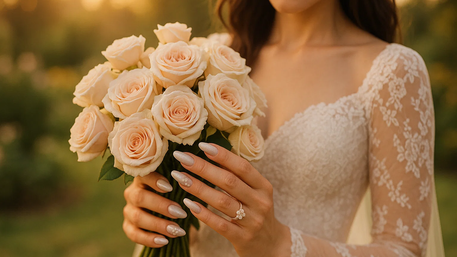 Top 10 bridal press on nails from yabe vietnam for a romantic, picture-perfect wedding look