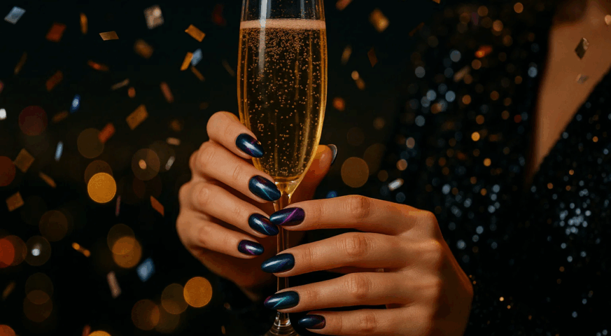 New year press on nails: mesmerizing cat eye & aura styles from yabe vietnam