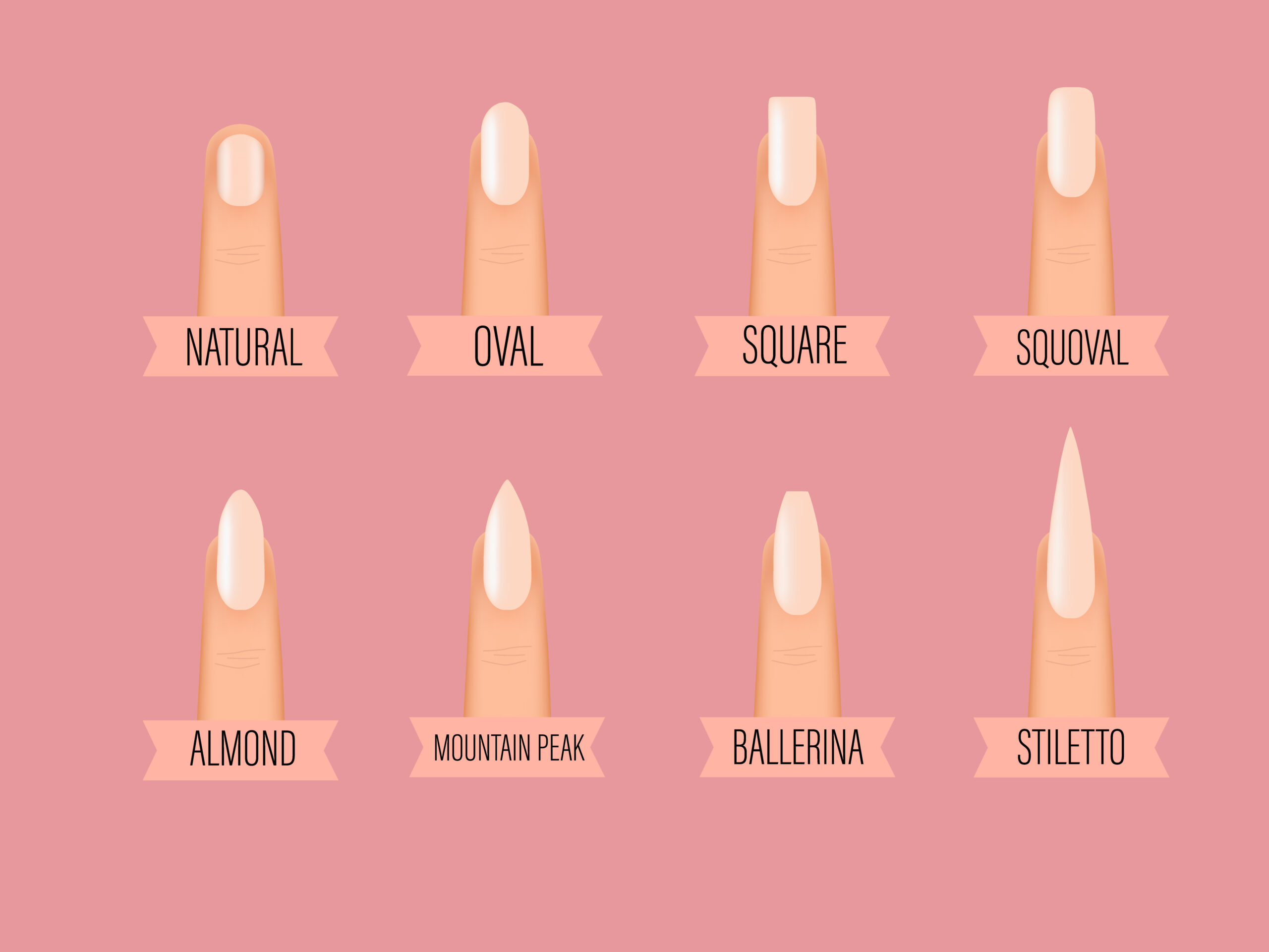 Nail shapes 101 – coffin, stiletto, almond & more (which suits you? )