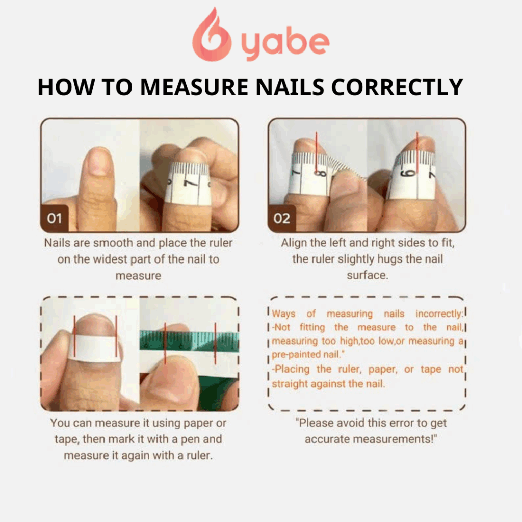 Press-on nails sizing guide – how to get the perfect fit