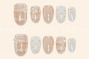 Adorable christmas press-on nails ideas