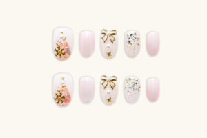 Adorable christmas press-on nails ideas